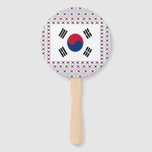 Éventail J'aime la Corée du Sud (Devant)