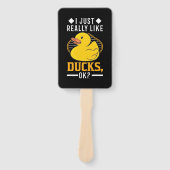 Éventail J'Aime Vraiment Les Canards (Devant)