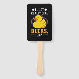 Éventail J'Aime Vraiment Les Canards