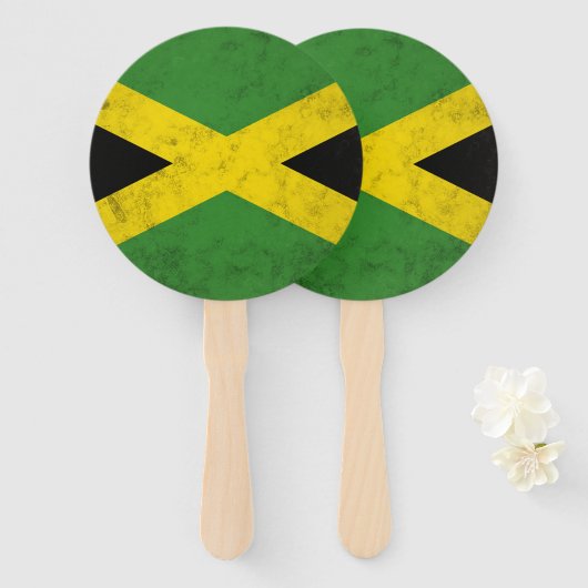 Éventail Jamaïque (Devant et derrière)