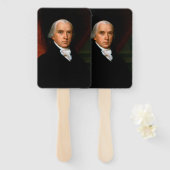Éventail James Madison 4e Président des États-Unis (Devant et derrière)