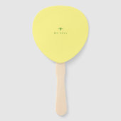 Éventail Jardin Bee Toile Cheveux Jaune Fan de fête (Dos)