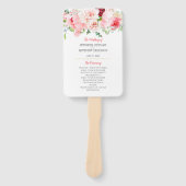 Éventail Jardin d'aquarelle sauvage Florals Mariage (Devant)