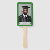 Éventail Jardin de graduation modifiable Nom et nom de l'éc (Dos)