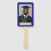 Éventail Jardin de graduation modifiable Nom et nom de l'éc (Dos)