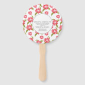 Éventail Jardin de silo de marguerite rouge moderne rond de (Dos)