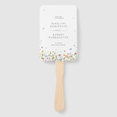 Éventail Jardin Fleur sauvage de printemps Floral minimalis (Devant)