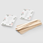Éventail Jardin Fleuris Programme de mariage Ventilateur à (Non-assemblé)