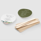 Éventail Jardin luxuriant Programme de mariage floral Venti (Non-assemblé)