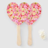 Éventail Jardin rose (Devant et derrière)