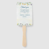 Éventail Jardin Whimsical Fleurs sauvages Programme Calendr (Dos)