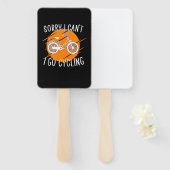 Éventail Je fais du vélo (Devant et derrière)
