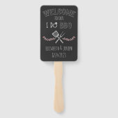 Éventail Je fais un barbecue Wedding shower et nuptiale (Dos)