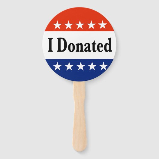 Éventail Je fais un don (Dos)