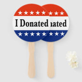 Éventail Je fais un don (Devant et derrière)