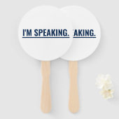 Éventail Je parle Kamala Harris Talking Stick (Devant et derrière)