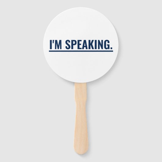 Éventail Je parle Kamala Harris Talking Stick (Devant)
