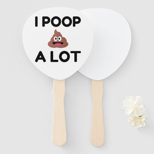 Éventail Je Pose Beaucoup (Devant et derrière)