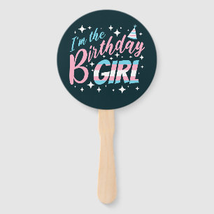 Éventail Je suis la fille d’anniversaire, un fan de photo