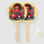 Éventail Je suis prêt à courir (Devant et derrière)