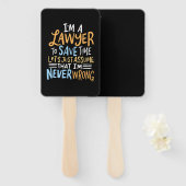 Éventail Je Suis Un Avocat Pour Gagner Du Temps (Devant et derrière)