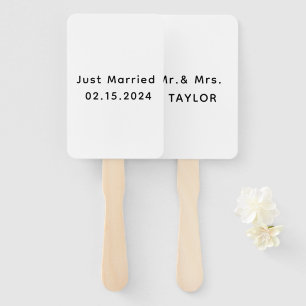 Éventail Je Viens De Marier M. & Mme   Monogramme Mariage