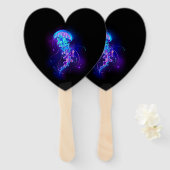 Éventail Jellyfish éclatante couleur (Devant et derrière)