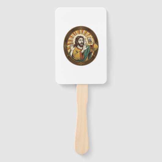 Éventail Jesus Selfie Accidentel avec la Caméra Frontale et (Devant)