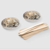 Éventail Jeunes lions (Non-assemblé)