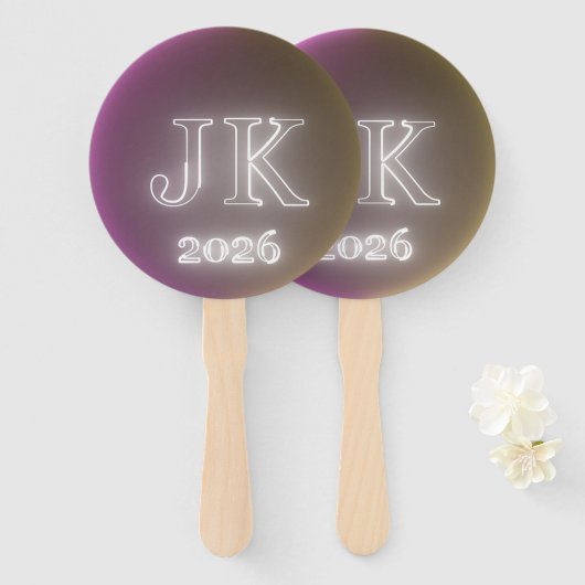 Éventail JK 2026 Hand Fan (Devant et derrière)