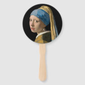Éventail Johannes Vermeer - Fille avec une oreille perle (Dos)
