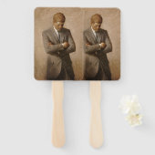 Éventail John Kennedy Portrait de la Maison-Blanche préside (Devant et derrière)