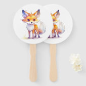 Éventail Joli Baby Fox ensemble de ventilateurs (Devant et derrière)
