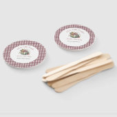 Éventail Joli Fall Green & Plum Citrouille Baby shower à th (Non-assemblé)