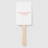 Éventail Joli Mariage du Vase de tournesol (Dos)