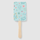 Éventail Joli Rose de Parties scintillant de Baby shower d' (Dos)