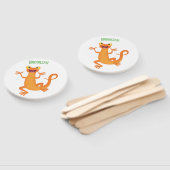 Éventail Joli triton orangé joyeux (Non-assemblé)