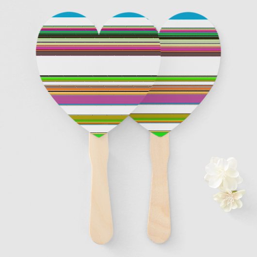 ÉVENTAIL JOLIE STRIPES (Devant et derrière)