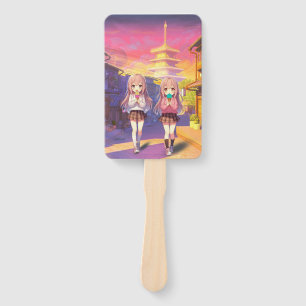Éventail Jolies filles de glace animées