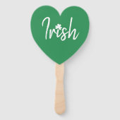 Éventail Jour de la Saint Patrick Shamrock irlandais (Dos)