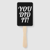 Éventail Jour de l'obtention du diplôme Photo Bold Faire-pa (Dos)