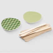 Éventail Journée de la Saint Patrick à Plaid Vert (Non-assemblé)