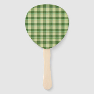 Éventail Journée de la Saint Patrick à Plaid Vert