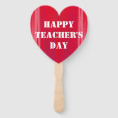 Éventail Joyeuse journée des enseignants (Dos)