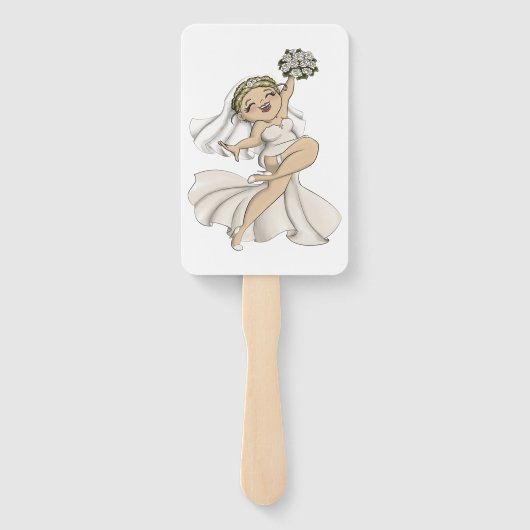 Éventail Joyeuse mariée 02 (Dos)