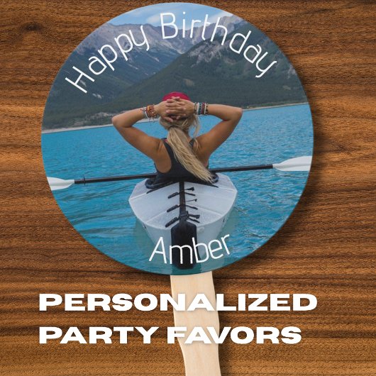 Éventail Joyeuse photo d'anniversaire