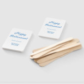 Éventail Joyeuse retraite bleue années de service nom paste (Non-assemblé)
