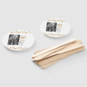 Éventail Joyeux 50e anniversaire ajouter nom du couple date (Non-assemblé)