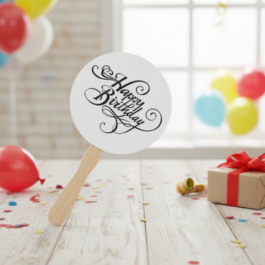 Éventail Joyeux anniversaire