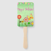 Éventail Joyeux anniversaire (Dos)